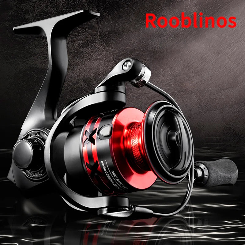 Rooblinos HT Spinning Fishing Reels For Saltwater Freshwater Metal Spool Left/Right Interchangeable Trout Carp Fishing Tackle