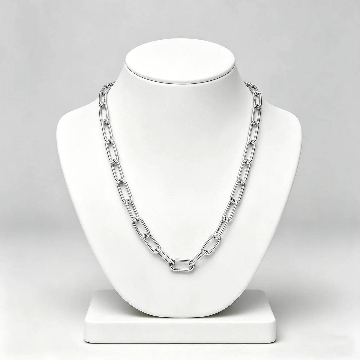 S925 pure silver gold two-color splicing buckle T-shaped women's necklace suitable for daily wear DIY exquisite jewelry gifts