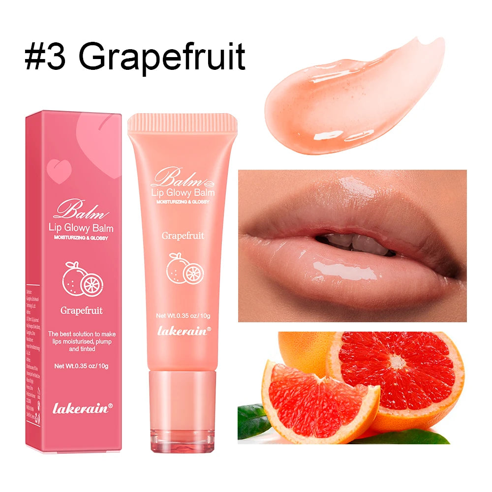 Lakerain Brightening Lip Balm Reduces Lip Lines Lips Moisturizing Hydrating Removing Dead Skin Fruity Moisturizing Lip Balm