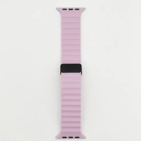 Silicone Strap For Apple watch band 49mm 45  44 40  41 38 42mm magnetic buckle bracelet iWatch Ultra series 7 6 3 se 8 9 Ultra 2