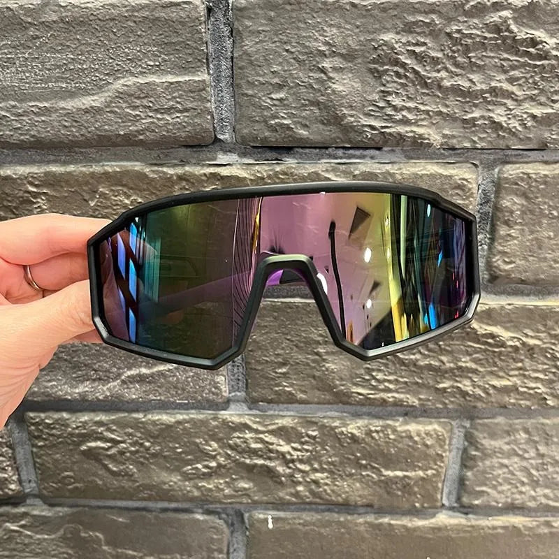 Cycling Sunglasses Anti-Ultraviole Hiking Climbing UV400 Shades Goggles Large Frame Oversized Hiking Climbing Eyewear