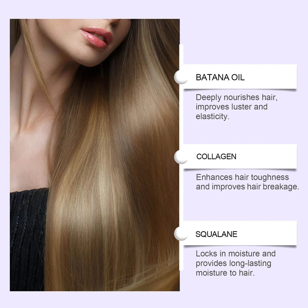 Hoegoa Raw Batana Oil Hair Growth Alopecia Anti Break Regrowth Moisturizing Repair Healthier Thicker Hair Treatment Cream Mask