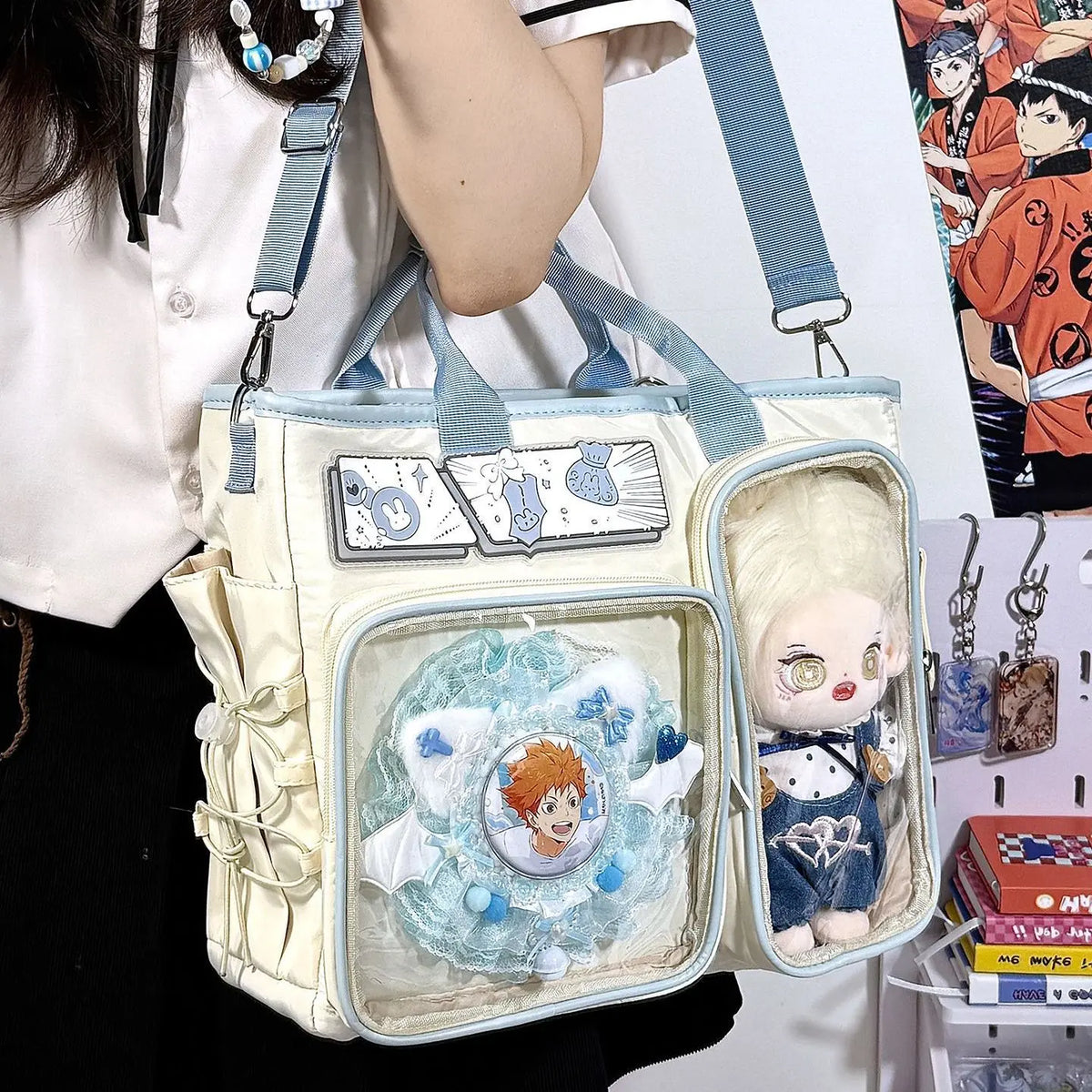 Japanese Cute Girl Ulzzang Ita Bag Daily Commuting School Bag Backpack Fashionable Y2K Shoulder Bag Dolls Bag Bags for Women