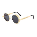 Fashion Trend Steampunk Round Frame Sunglasses For Men Women Luxury Design Outdoor Beach Travel Punk Sun Glasses Eyewear 2026
