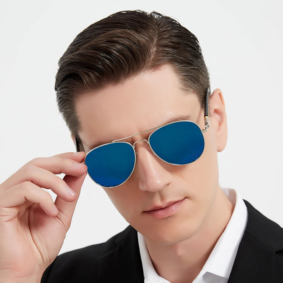 3PCS Fashion Vintage Square Metal Frame Sunglasses Men Women Fishing Driving Luxury Brand Designer Sun Glasses  Eyewear