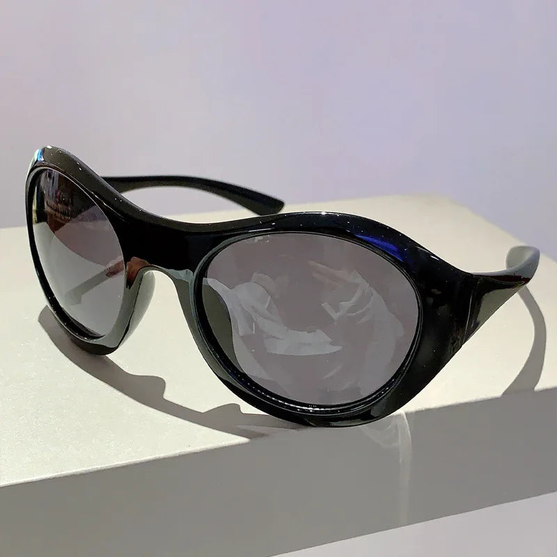 Oversized Y2K Punk Big Frame Vintage Sunglasses Women For Men Luxury Brand Designer Sun Glasses Popular Fashion Future Shades UV