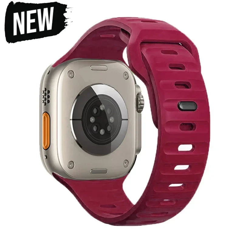 Silicone Strap for Apple Watch Band series 10 42mm 46mm 9 8 7 41 45mm ultra2 49mm 44 40 38 42mm Correa Band for Iwatch 6 SE 5 4