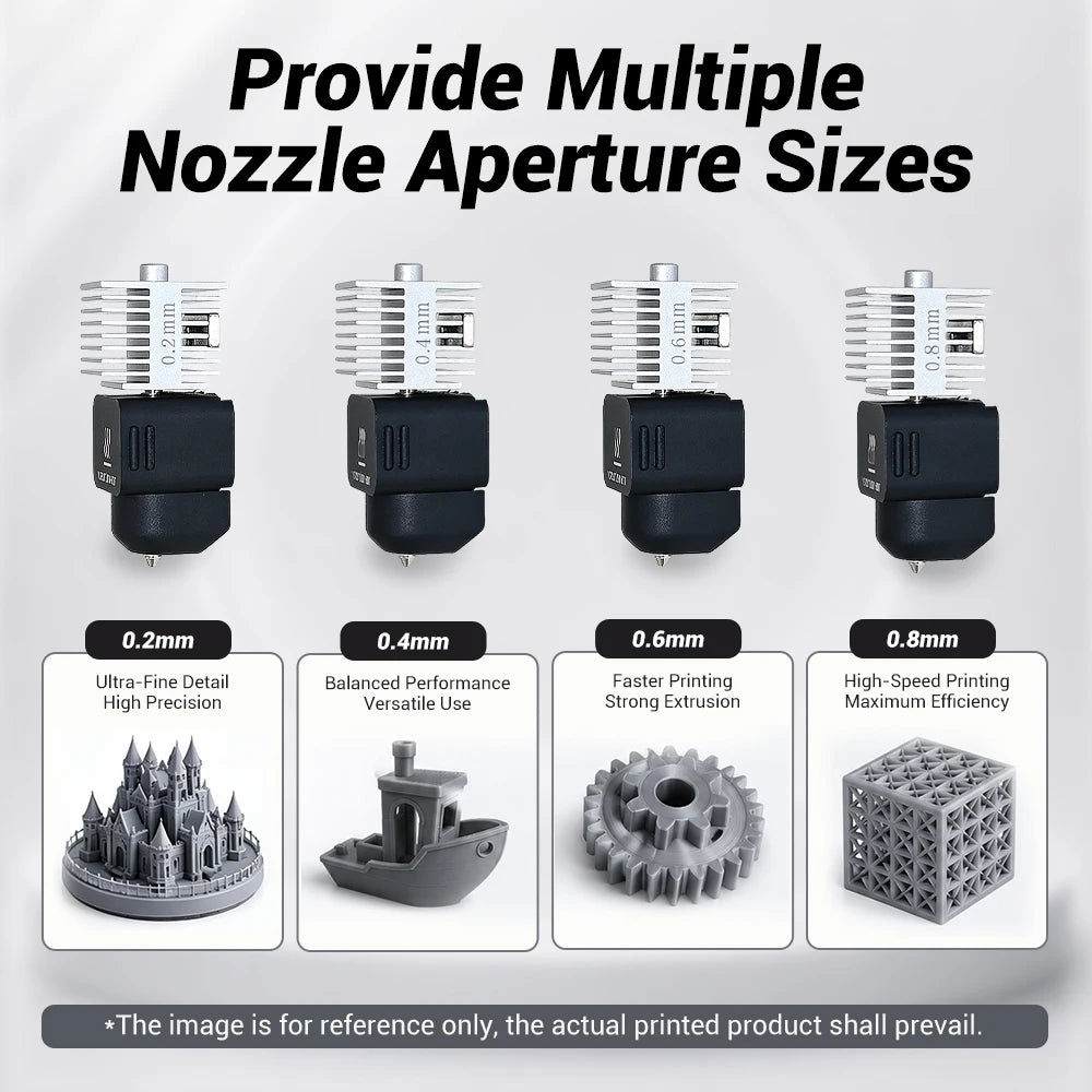 Upgraded Hotend Kit For Bambu Lab A2L/A1/A1 Mini All-in-one Hot End Assembly 0.2/0.4/0.6/0.8mm Hardened Steel Nozzle 3D Printer