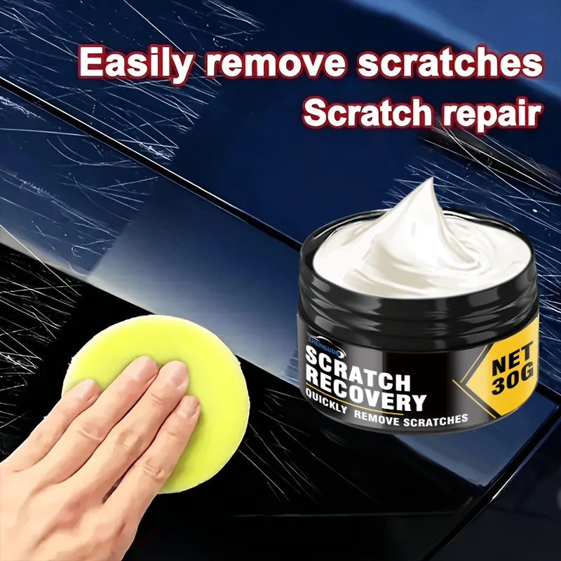 Easily Remove Small Surface Imperfections from Cars. Apply the Scratch Repair Paste to the Car Body to Restore Deep and Shallow Scratches Without Damaging the Original Paint Surface, Making It Ideal for Repairing Small Paint