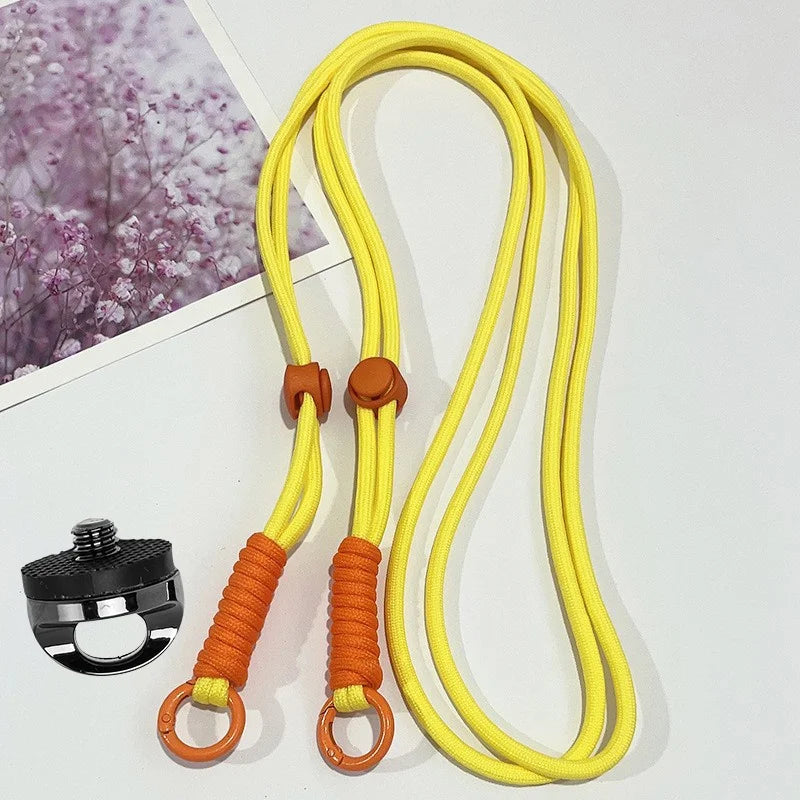 For DJI OSMO Pocket 4 3 Crossbody Neck Strap with 1/4 Inch Screw Anti-loss Camera Lanyard for Insta360 X5 X4 Gopro Accessories