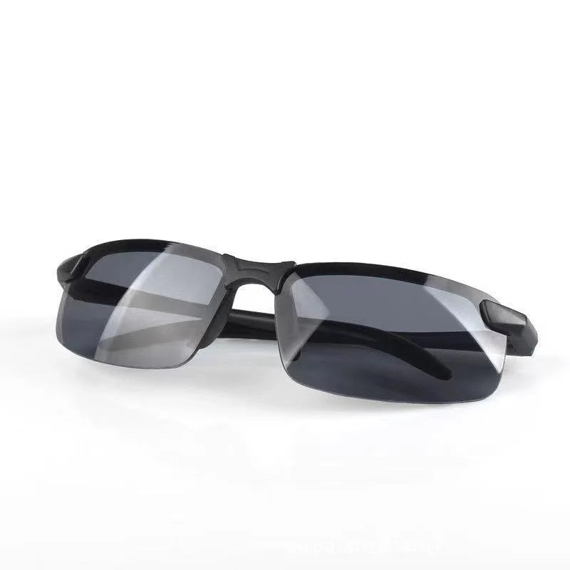 Night Vision Glasses Men Anti-Glare Driving Half Frame Sunglasses for Driver Outdoor Sport Goggles Women Day and Night Eyewear