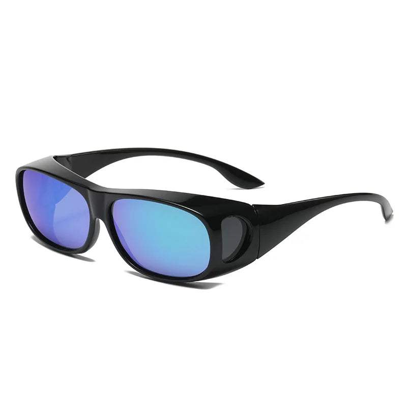 Fit Over Wrap Sunglasses Men Women Anti Glare Polarized Lens 100% UV400 Protection Driving Sport HD Night Vision Glasses