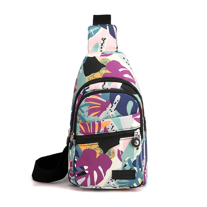 Women Mini Backpack Small Chest Bag Oxford Cloth Waterproof Fashion Messenger Bag Female Sports Bag Travel Bagpack Crossbody Bag