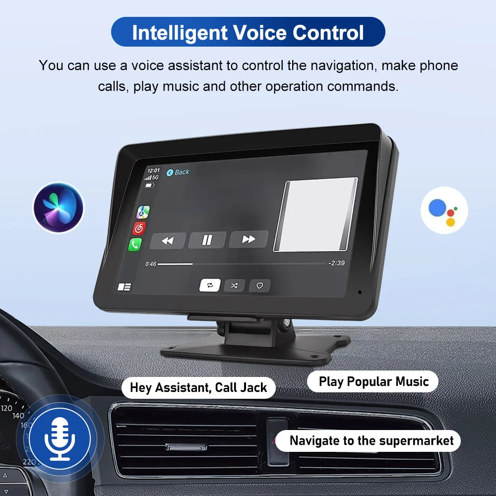 7inch Wireless Carplay Android Auto autoradio Car Radio Multimedia Video Stereo Bluetooth GPS autoradio For Benz BMW VW KIA