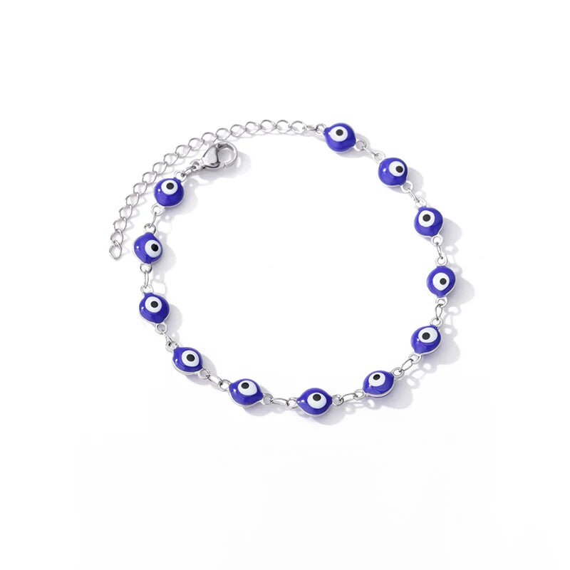 Stainless Steel Beaded Round Snake Chain Bracelets For Women Gold Color Geometric Bracelet Luxury Wedding Party Jewelry Gift