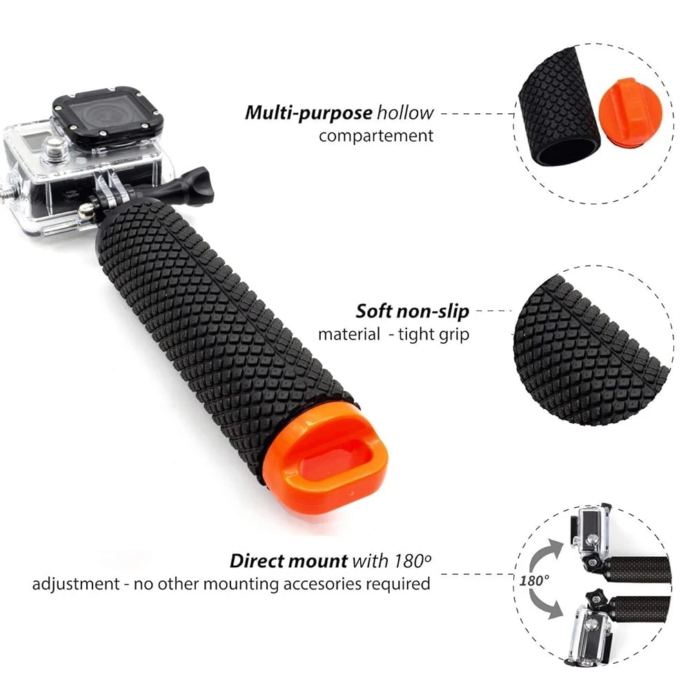 Floating Hand Grip Float Handle Mount for Gopro Hero 13 12 11 10 9 8 7 5 SJCAM Insta360 AKASO DJI OSMO Action Camera Accessories