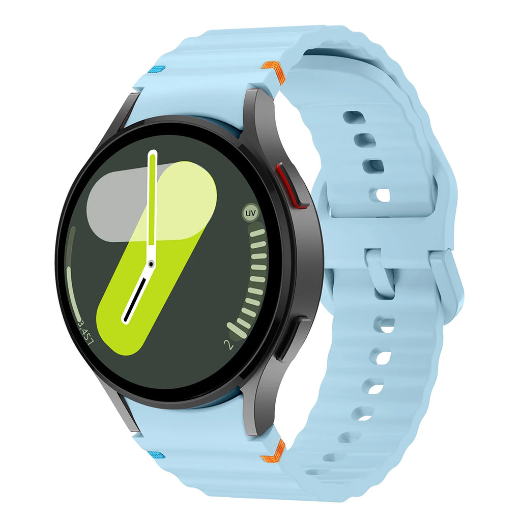 Original Silicone Band for Samsung Galaxy Watch 7 6 5 4 44mm 40mm 5Pro 45mm Bracelet for Galaxy Watch 4 6Classic 43mm 47mm Strap