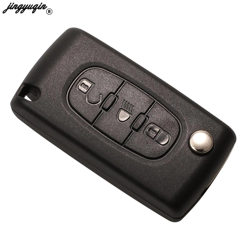 Jingyuqin 2/3 Buttons for Peugeot 207 307 308 407 607 807 For Citroen C2 C3 C4 C5 C6 Auto Remote key Case Va2/Hu83 CE0523 CE0536