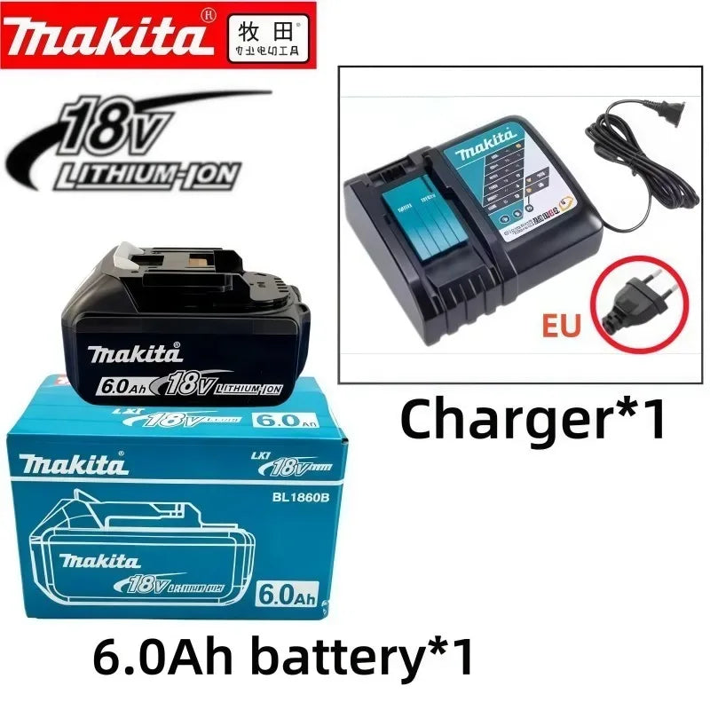 100% Genuine 18V Makita 6Ah Makita Battery BL1840 BL1830B BL1850B  Replacement Lithium Battery