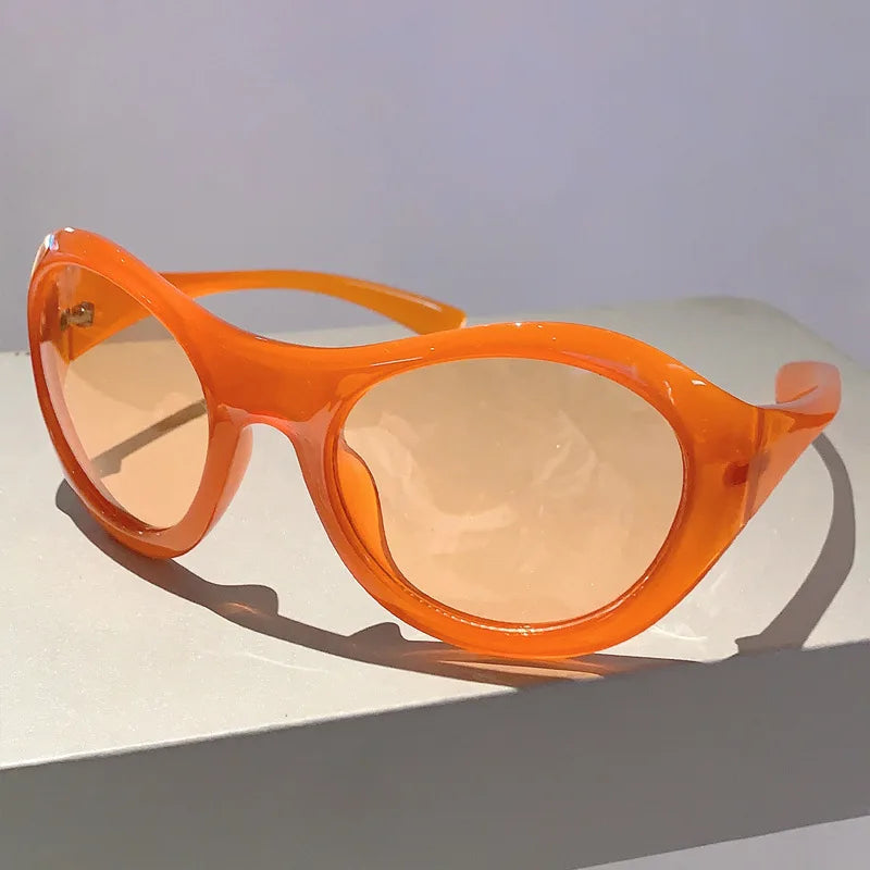 Oversized Y2K Punk Big Frame Vintage Sunglasses Women For Men Luxury Brand Designer Sun Glasses Popular Fashion Future Shades UV