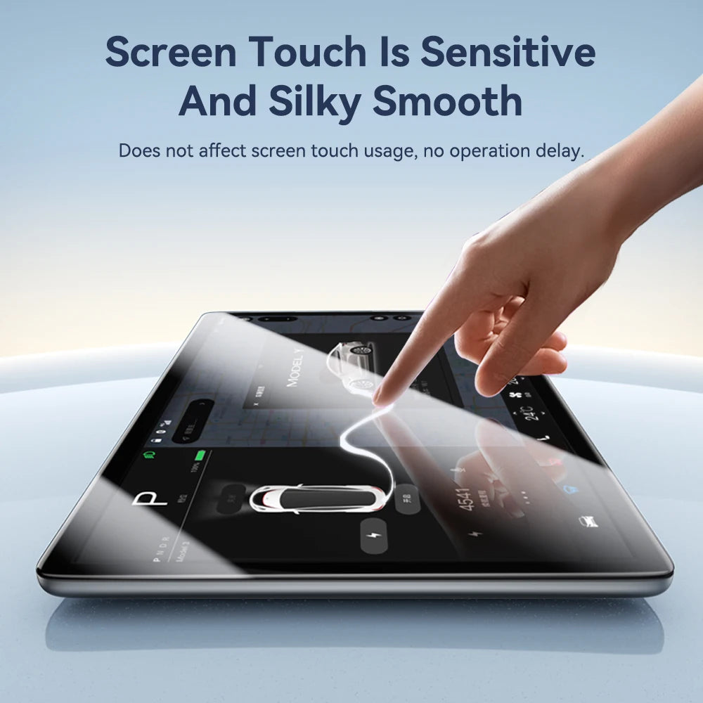 YZ Tempered Glass Screen Protector For Tesla Model 3 Y 2021-2025 Center Control Accessorie Matte Anti Glare HD Film Protection