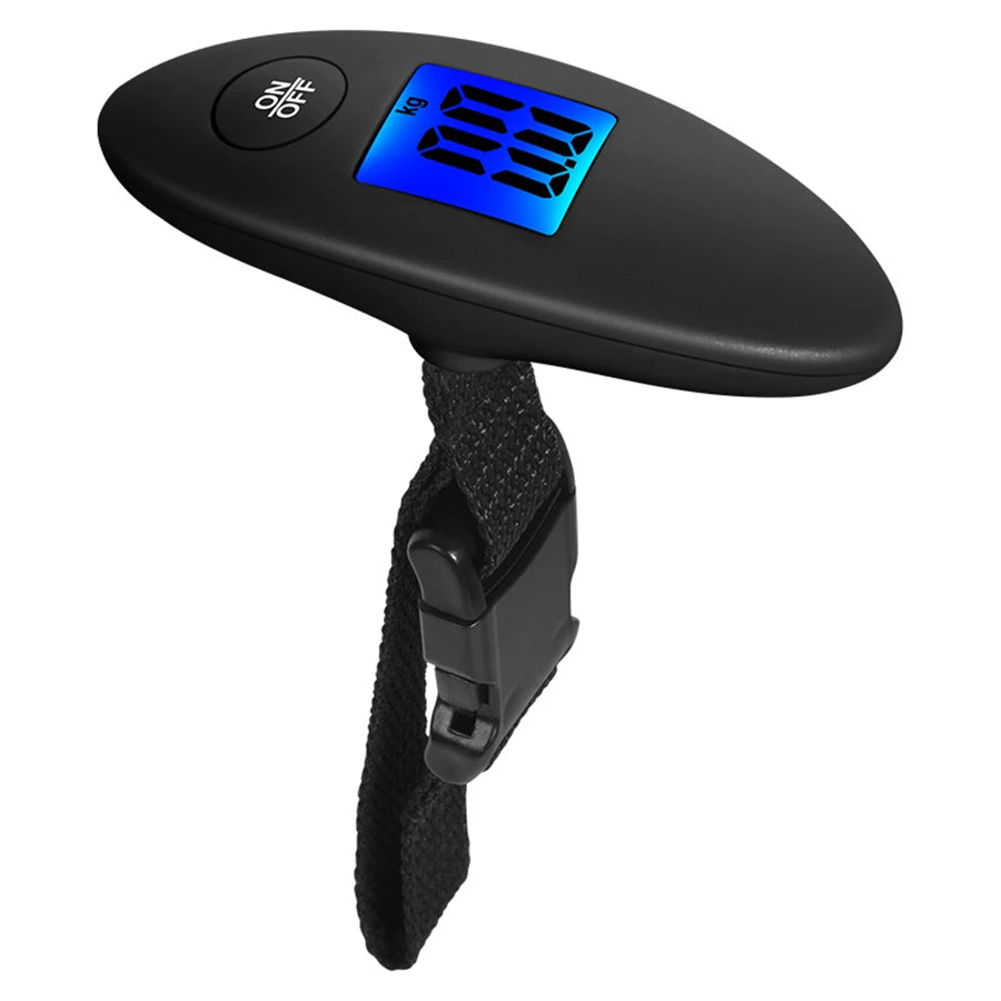 40kg/100g Portable Luggage Scale Blue backlight Travel Digital Hanging Scales With Webbing belt LCD Digital Electronic Luggage