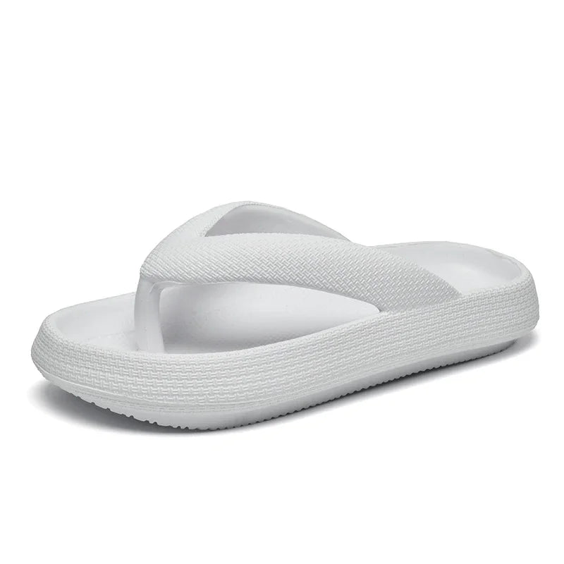 YRZL Soft Sole Platform Flip Flops Women 2024 Summer Beach Non Slip Men Slippers Coulple Thick Sole Bathroom Slides Sandals