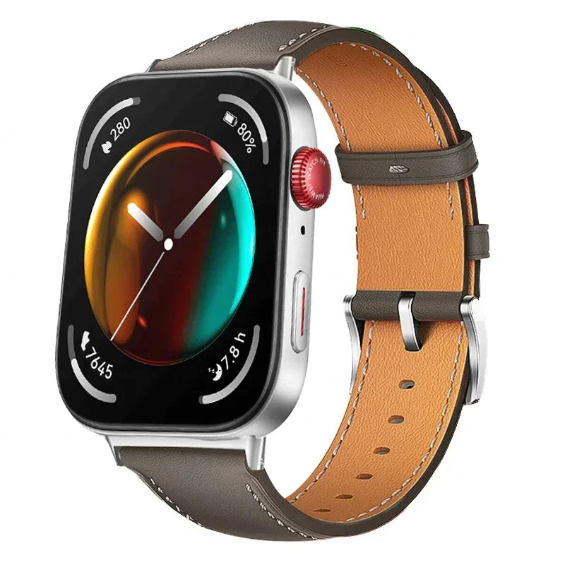 Strap For Huawei Watch Fit 3 Smartwatch Band Replacement Wristband retro Genuine Leather Bracelet For Huawei Fit 2 Accessories