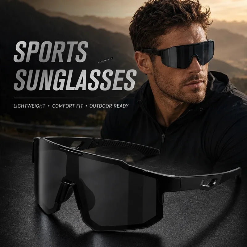 Sunglasses Men Women Sports Glasses Windproof Outdoor Road Bike Riding Fishing Running Eyewear UV400 Oculos De Sol
