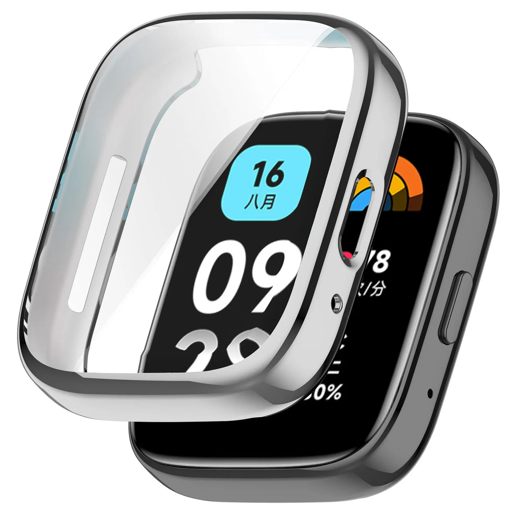 Soft Silicone Strap for Redmi Watch 3 Active Strap Accessories Smart Replacement Watchband and Screen Protector Case Wristband