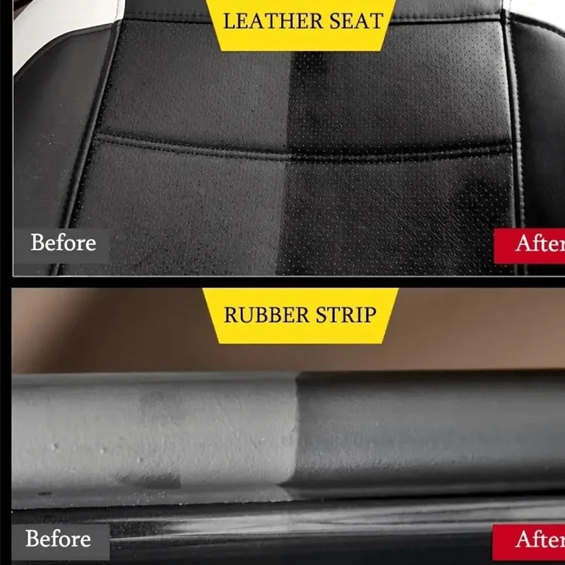 Universal Leather and Plastic Repair Polishing Wax - Car Interior Leather/Plastic/Rubber Care and Restoration Cream