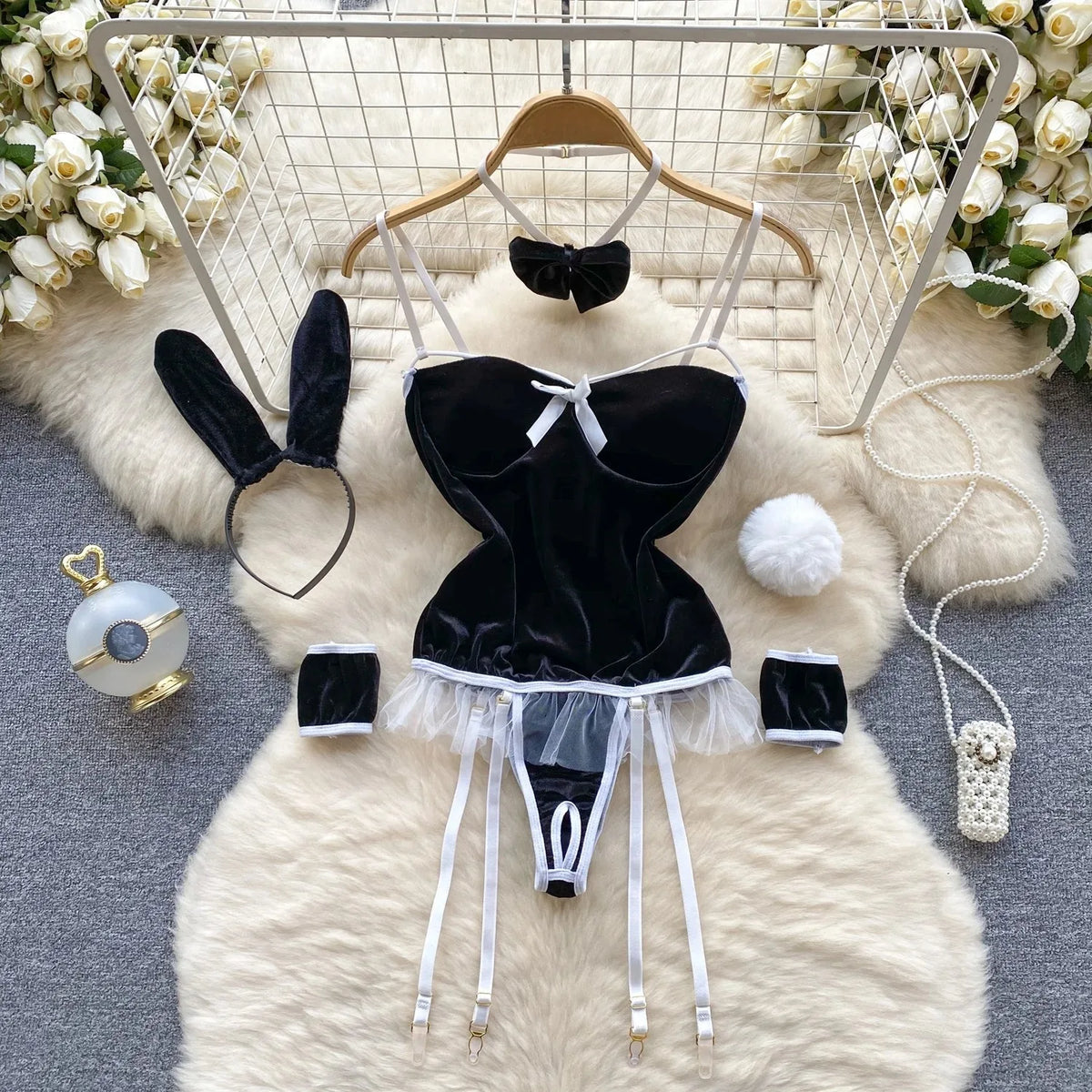 Woman Fashion Comfortable Jumpsuit Women Uniform Sexy Party Hotsweet Outfit Women Cool style Long Sleeve Jumpsuit Set Halloween