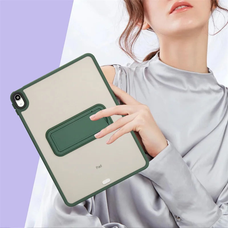 For IPad 5th 6th 9.7" 7th 8th 9th 10.2" Air 4 Air 5 Air 11 A16 11th 2025 Pro11 10th IPad Mini 4 5 6 7 PC+TPU Stand Cover Case