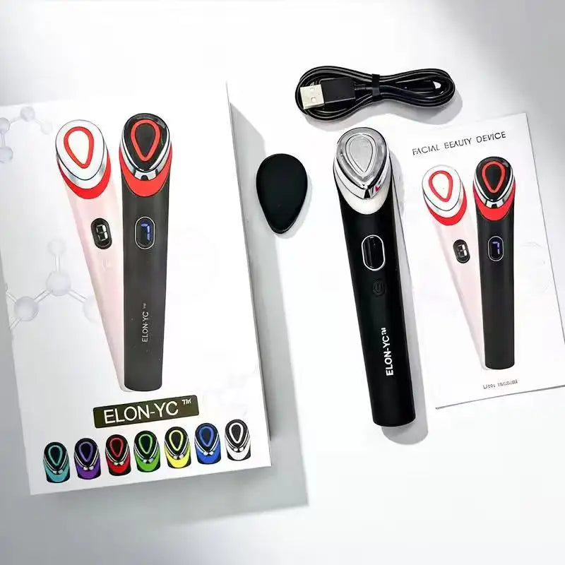 ELON-YC 7 Colors Face Massager Ems Beauty Device Microcurrent Lift Massager Home Use Beauty Skin Care