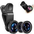 3in1 Fisheye Wide Angle Micro Camera Lens for iPhone Xiaomi Redmi 3in1 Zoom Fish Eye Len on Smartphone Lenses with Phone Clip