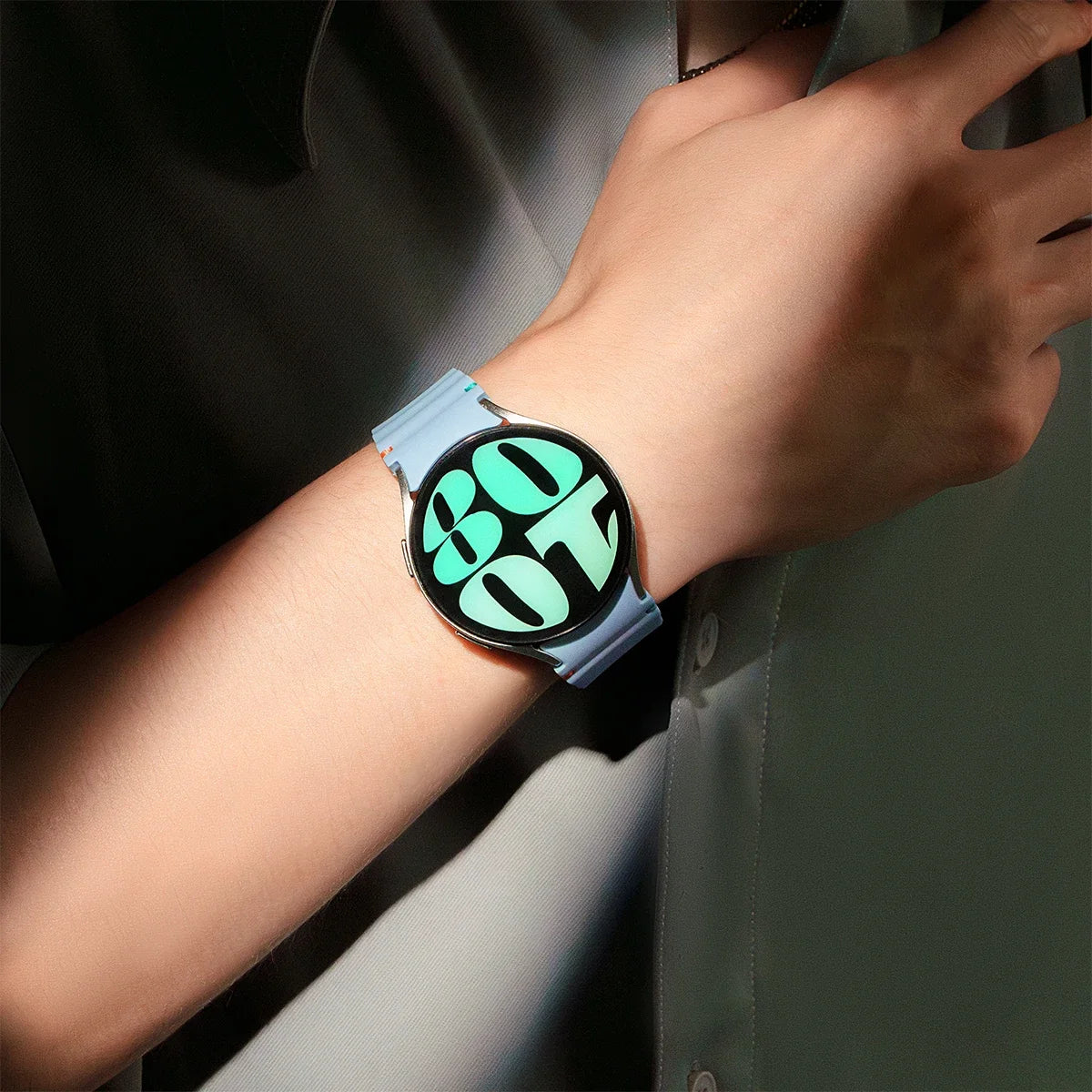 Original Silicone Band for Samsung Galaxy Watch 7 6 5 4 44mm 40mm 5Pro 45mm Bracelet for Galaxy Watch 4 6Classic 43mm 47mm Strap