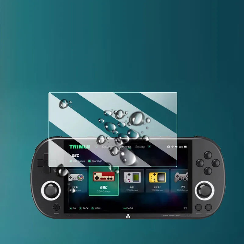Hard Tempered Glass Protective Film Screen Protector Cover For ANBERNIC RG557 Retro Handheld Game Console Protection Accessories