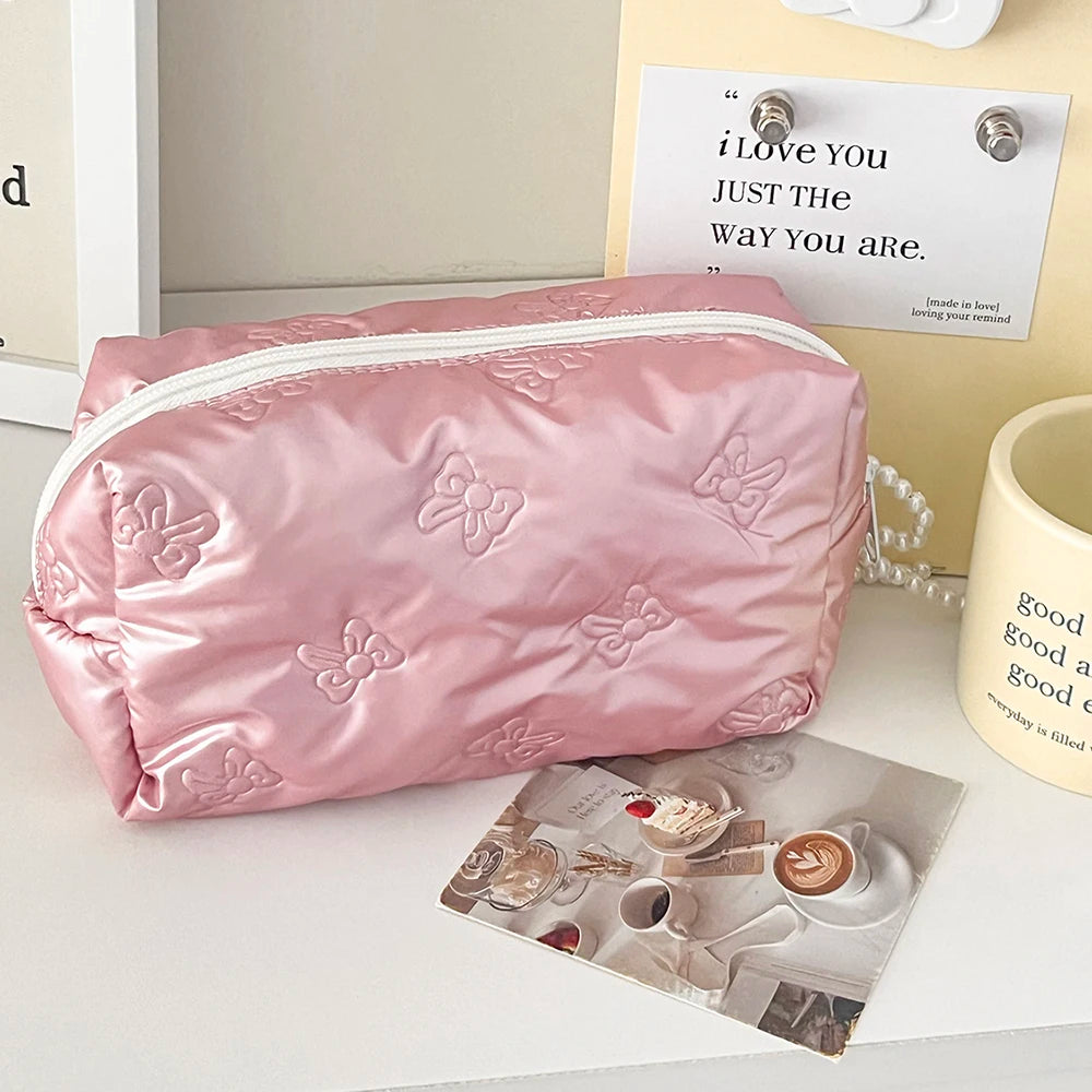 Wholesale Large Capacity Waterproof Makeup Handbag Travel Women Cosmetic Toiletry Storage Pouch Elegant Ladies Square Zipper Bag