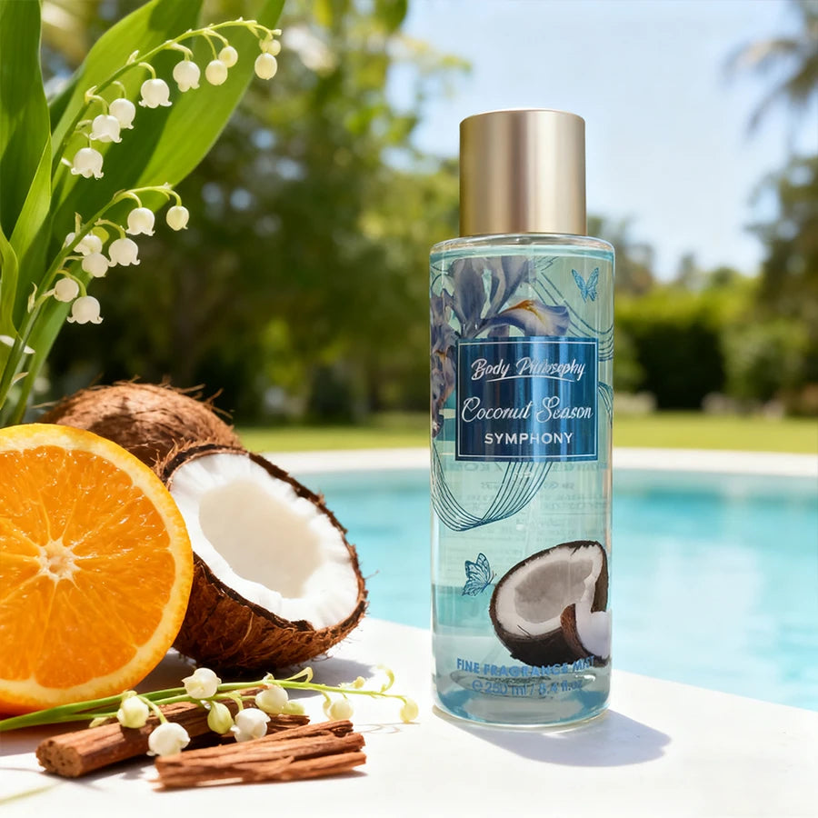 Women's Body & Hair Mist 8.4oz - 6 Fruity & Floral Scents, Spring/Summer Pheromone Fresh Fragrance Spray Perfume