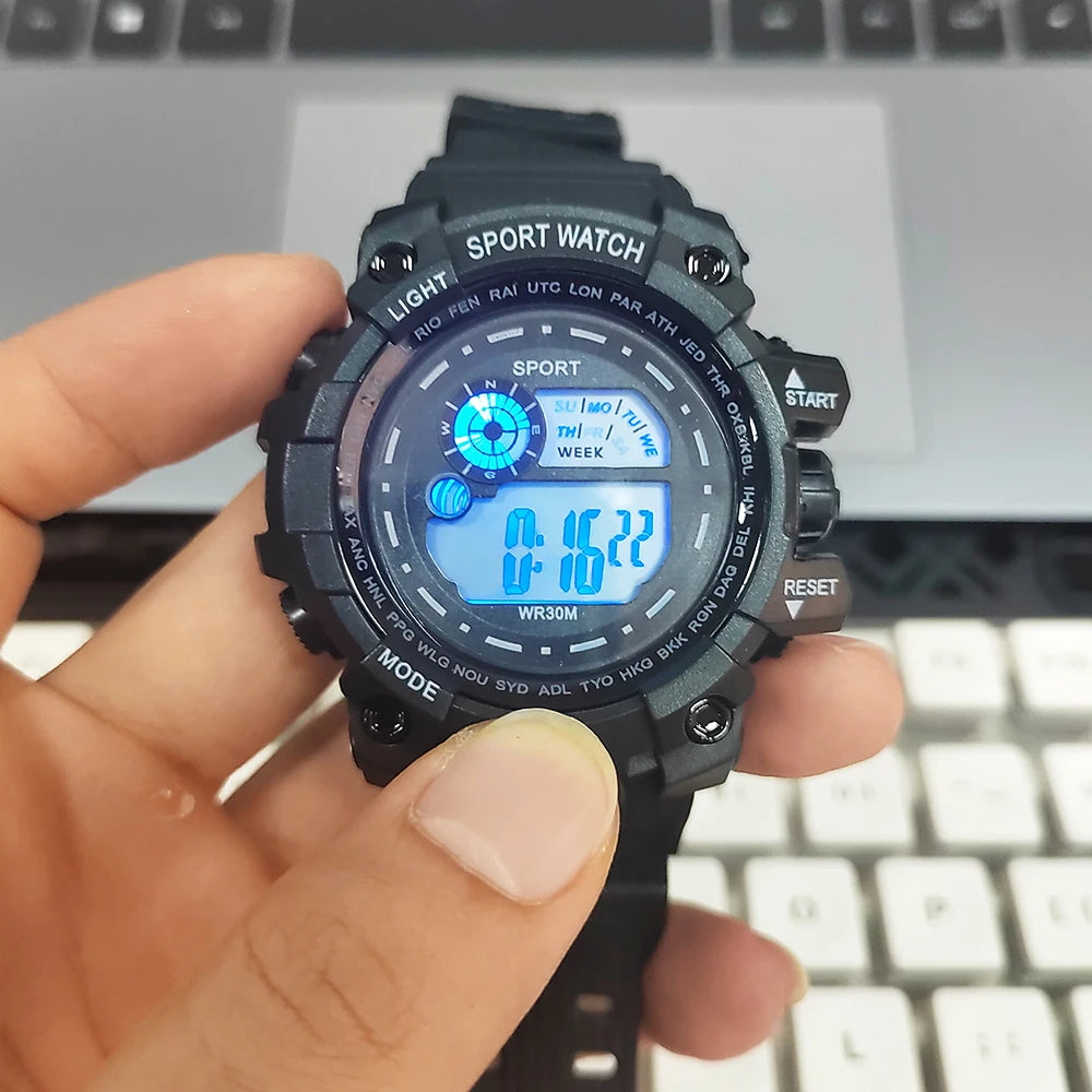Men's LED Digital Watches Luminous Fashion Sport Waterproof Watches For Man Kids Teen Date Army Military Clock Relogio Masculino