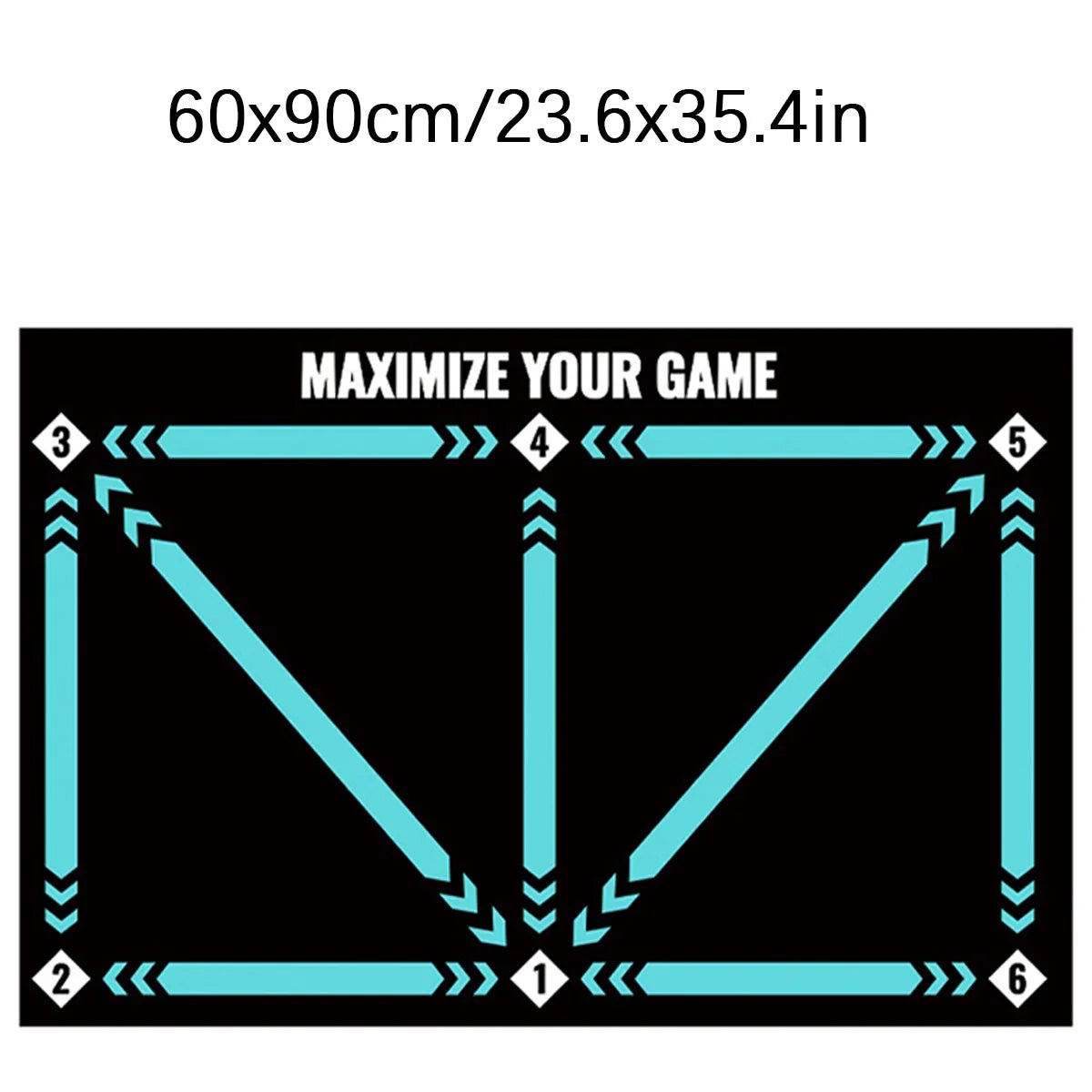 1Pc Soccer Ball Control Training Mat | Stable and Silent Rubber Base | Digital Guidance Design,Improve Ball Sense,Daily Training