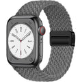 Nylon Strap For Apple Watch Band Ultra 44mm 40mm 45mm 49mm 41mm 44 mm magnetic buckle Braided Bracelet iWatch series 10 9 se 7 8