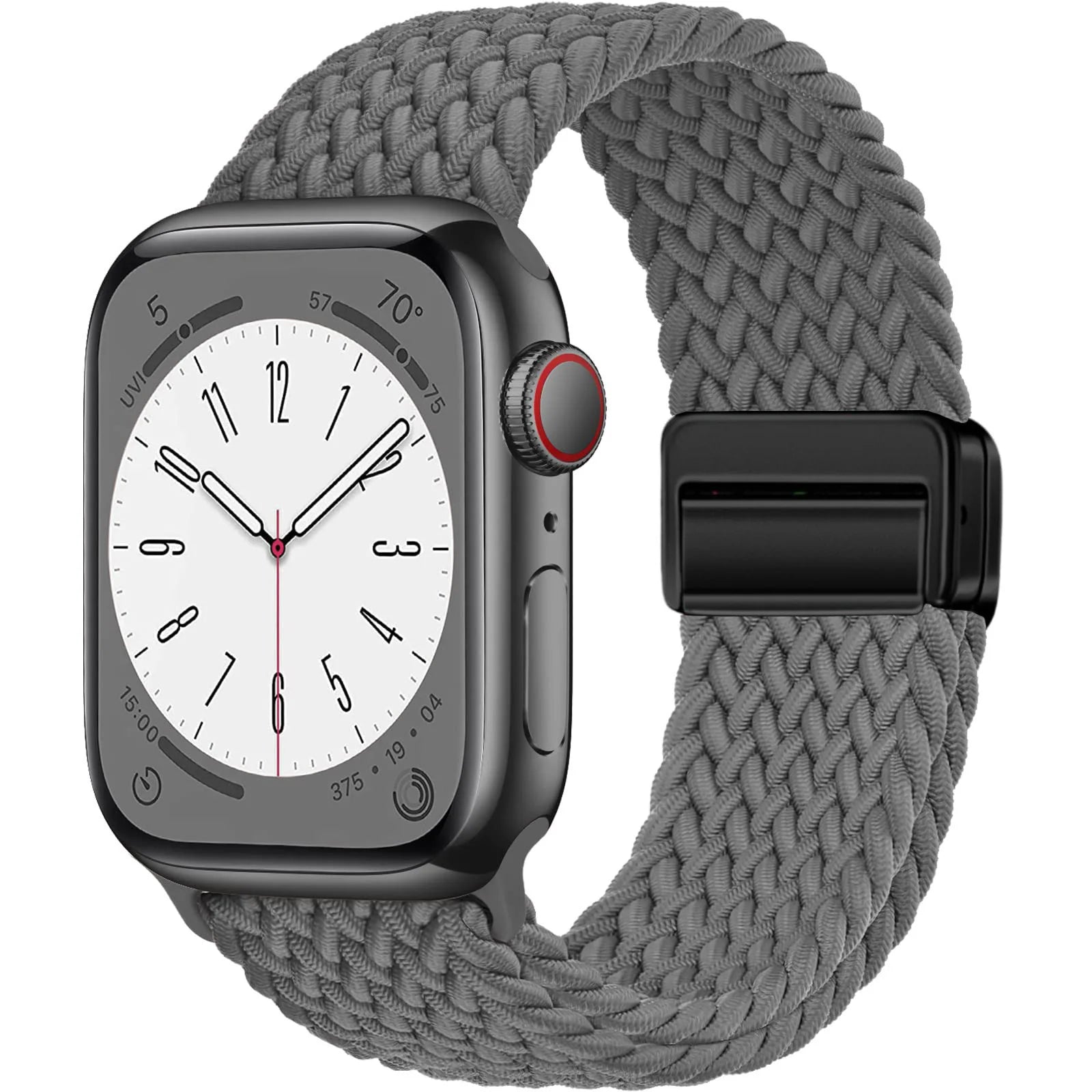 Nylon Strap For Apple Watch Band Ultra 44mm 40mm 45mm 49mm 41mm 44 mm magnetic buckle Braided Bracelet iWatch series 10 9 se 7 8