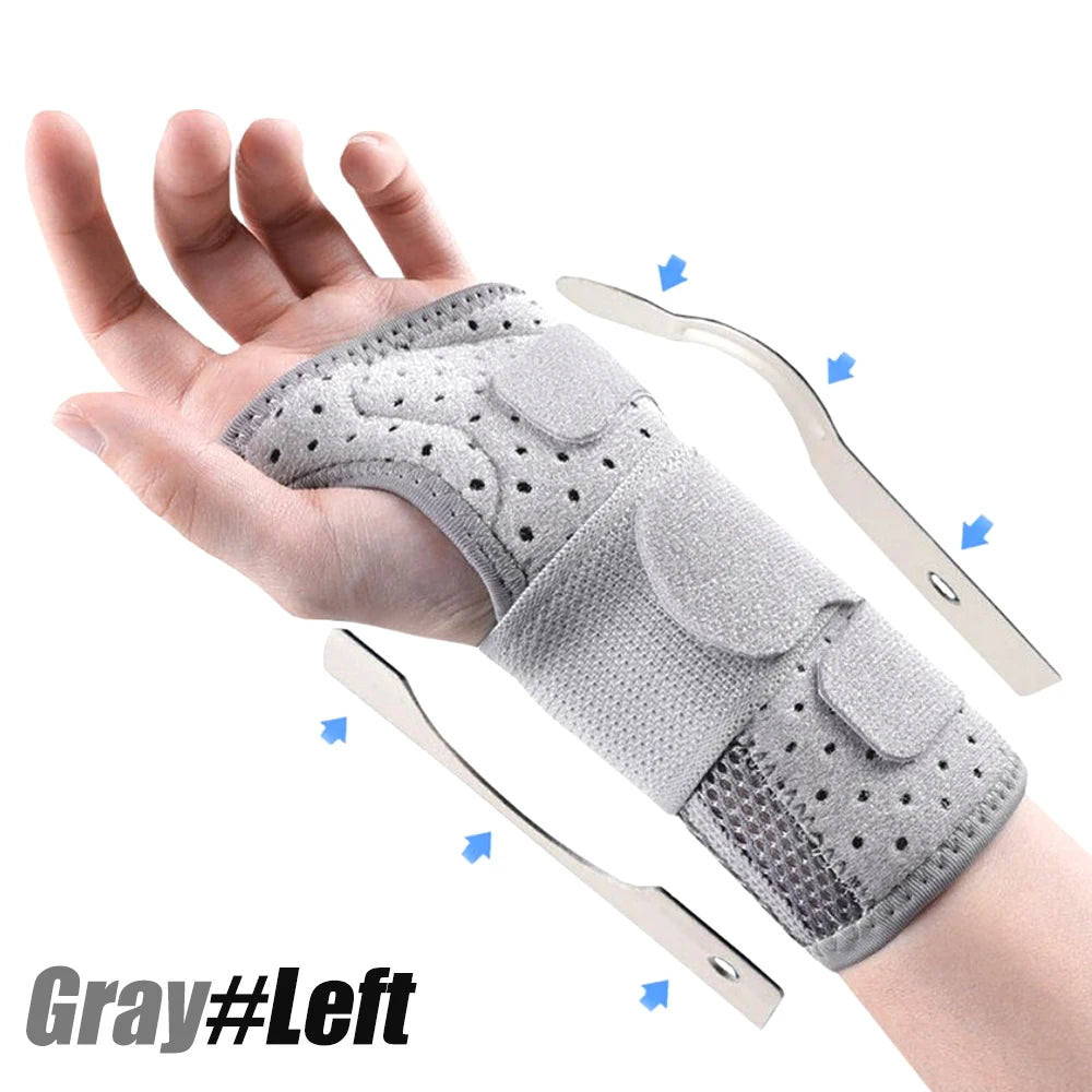 Carpal Tunnel Wrist Brace Adjustable Wrist Support Brace Wrist Compression Wrap for Arthritis Tendinitis Pain Relief