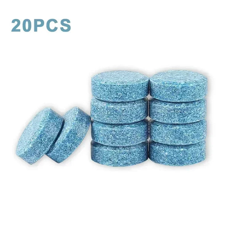 New 100Pcs Degreasing Film Wiper Essence Effervescent Tablets Solid Cleaner Car Windscreen Glass Toilet Cleaning Car Accessories