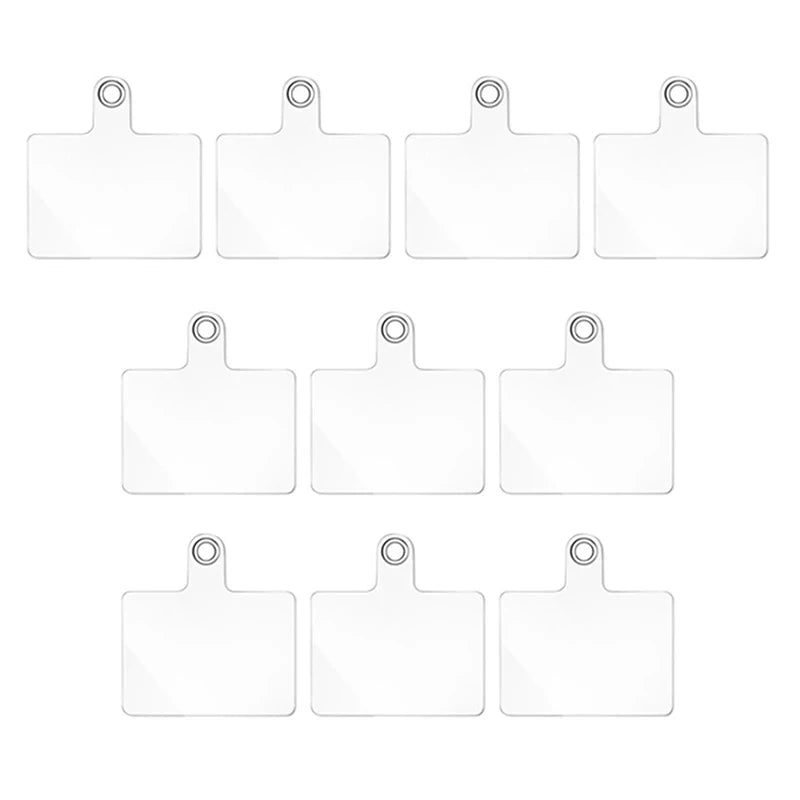 Transparent Flexible Phone Lanyard Gasket Strap Mobile Phone Universal Tether Tabs Clear Hanging Strap Patches Cord Clip