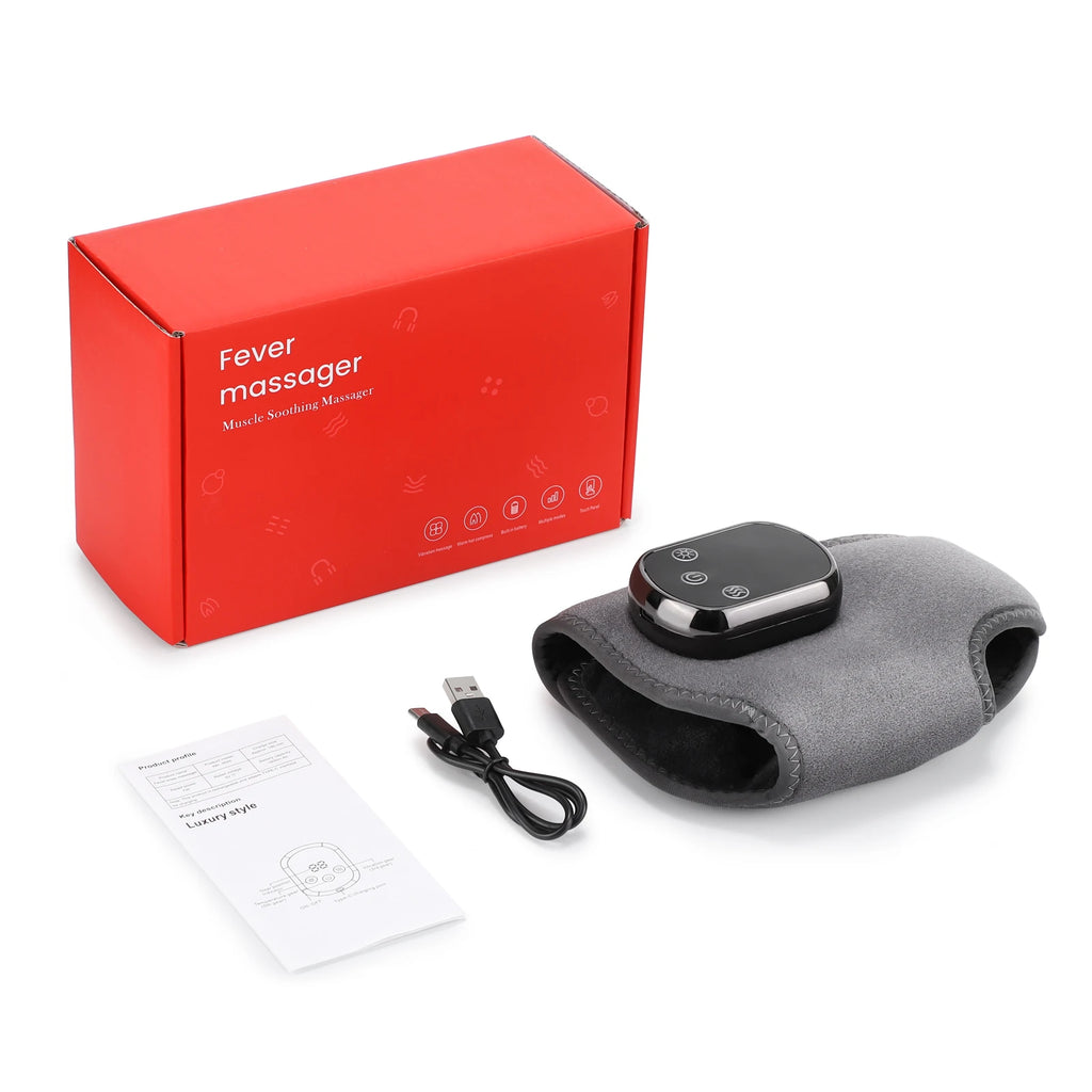Electric Ankle Massager Hot Compress Vibration Foot Massager Ankle Joint Protection Heating Strap Ankle Heated Brace Wrap