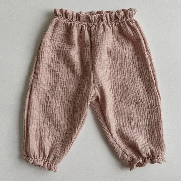 Soft Muslin Clothes Pants Pantalons Capris Organic Cotton Baby Pants Newborn Toddlers Autumn Spring Summer Winter Cute Print