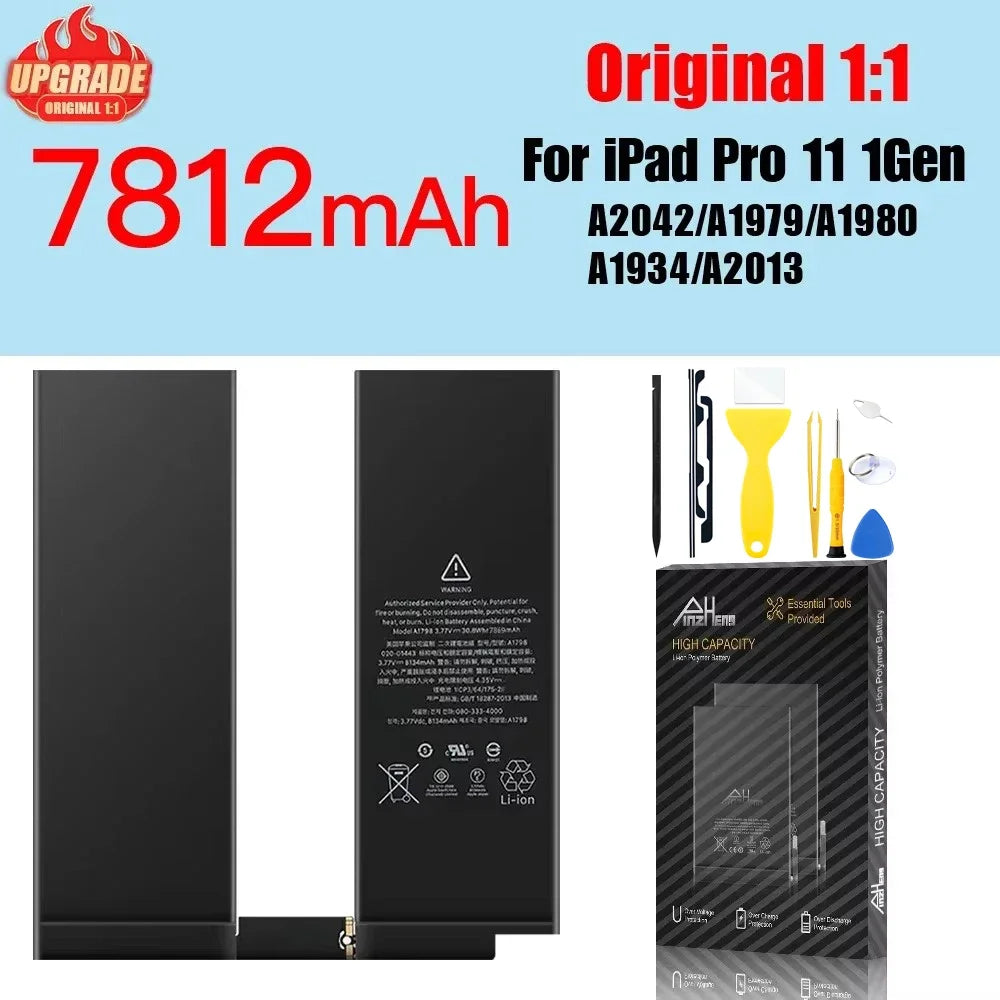 PINZHENG Tablet Battery For iPad 5 6 Air A1484 For iPad Air2 A1474 A1475 A1893 10.2 Mini 2 3 4 5 Pro 9.7 10.5 11 12.9 Battery