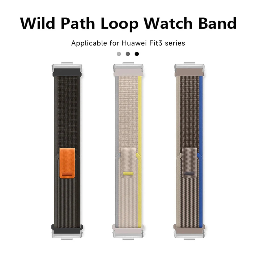 Nylon Trail Loop Band For Huawei Watch Fit 4/4Pro Strap Bracelet Watchband For Huawei Watch Fit 3 2 Smartwatch Elastic Correas